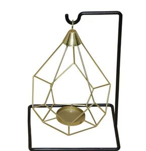 ตัวยึด T-Light สำหรับตกแต่งบ้านขนาดใหญ่ทำจากโลหะทองเหลืองโบราณสำหรับ Diwali ทำด้วยมือ - Product Image 1