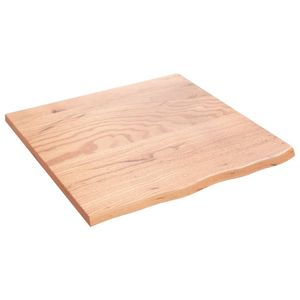 Plateau de table carré moyen en chêne massif brun clair, élégant et stylé pour votre maison ou votre bureau - Product Image 2