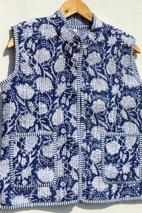 Veste doublée réversible matelassée Patchwork Veste moderne pour femme - Product Image 6