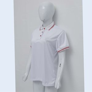 Camiseta Polo Blanca Lisa para Hombre, de Algodón, Manga Corta, Casual, Transpirable, Verano, Corte Clásico Minimalista, Camiseta de Golf, Camisetas Polo al por Mayor - Product Image 3