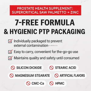 Strong Saw Palmetto et Zinc Softgels pour les hommes Vitality Support Supercritical Extract OEM - Product Image 4