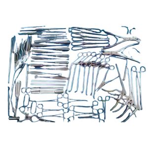 Ensemble d'instruments de craniotomie et de laminectomie de qualité supérieure, 78 pièces, instruments chirurgicaux orthopédiques pour la colonne vertébrale, en acier inoxydable, réutilisables, CE ISO - Product Image 1