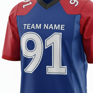 Maillot de football américain haut de gamme, uniforme d'équipe personnalisé, vêtements de sport respirants à séchage rapide, impression par sublimation, vente en gros directe d'usine - Product Image 5