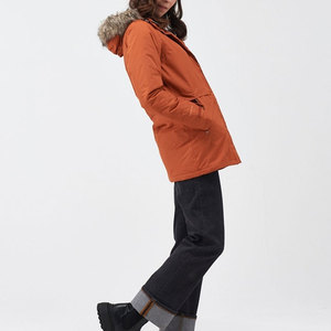 Parka longue d'automne unisexe pour homme, manteau chaud en peluche avec capuche, col montant, en toile 100% coton, rembourré, coupe-vent, réversible et respirant - Product Image 2