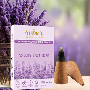 Cônes d'encens lavande de qualité supérieure personnalisés Cônes dhoop indiens naturels pour rituels religieux Longue durée 100 parfums Prix d'usine - Product Image 1