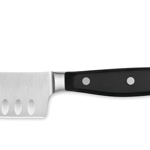 Cuchillos de Chef Profesionales de Acero Inoxidable con Hoja Curva de Filo Hueco, Mango Ergonómico Negro con Triple Remache para Carne - Product Image 3