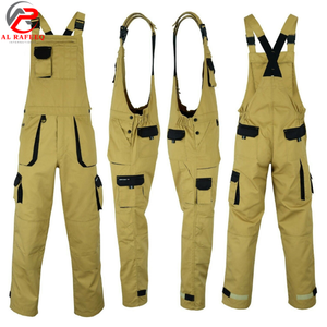 Combinaison de travail respirante multi-poches, salopette de garage, salopette à bretelles, pantalon de travail pour mécaniciens - Product Image 1