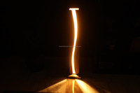 Lampe de sol personnalisable en bois poli en forme de robot créatif, design nordique moderne, décoration d'intérieur
