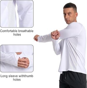 T-shirt de sport à manches longues pour homme 2026 – Extensible 4 directions, séchage rapide, idéal pour l'entraînement en salle de sport, coupe athlétique ajustée - Product Image 4