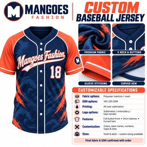 Camiseta de Béisbol Unisex con Botones, Cuello en V, Manga Corta, 100% Poliéster, Nombre y Número Personalizados, Logotipo, Absorbe la Humedad, Transpirable, para Equipo - Product Image 6