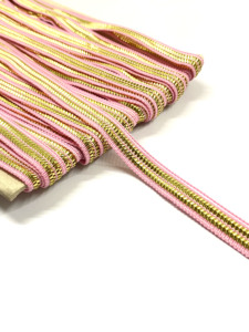 Cinta de encaje de punto tradicional de poliéster 100% de 10 mm con lentejuelas onduladas para ribete de cortina, triángulo de 1 cm para disfraces, ropa de baile y bolsos - Product Image 6