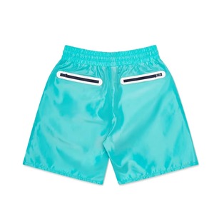 Shorts de Baño para Hombre, Personalizados, de Secado Rápido, Color Azul Claro, con Bloques de Color, Impermeables, Deportivos, con Bolsillos con Cremallera - Product Image 5