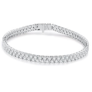 กำไลข้อมือเพชรเพาะเลี้ยงสำหรับผู้หญิง ทอง 9k 10k 14k 18k กำไลเพชรสำหรับผู้หญิง ขนาดสั่งทำได้ ของขวัญเครื่องประดับชั้นดี - Product Image 2