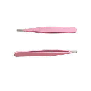 Pincettes professionnelles en acier inoxydable à pointe droite réutilisables de haute qualité pour sourcils et cils volumineux ANAAIF - Product Image 3