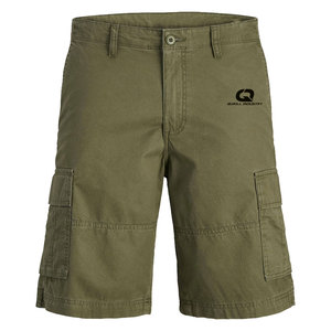 Pantalones Cortos Cargo Personalizados Estampados 100% Algodón para Hombre, Múltiples Bolsillos, Cintura Ajustable, Secado Rápido, Ropa Casual de Calle para Exteriores - Product Image 1