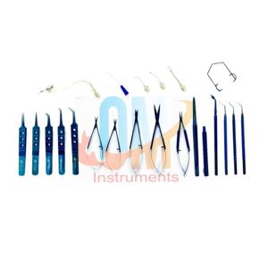 Kit de 21 Piezas de Instrumentos de Alta Calidad para Cirugía de Cataratas, Instrumentos Ópticos para Microcirugía Oftálmica - Product Image 1