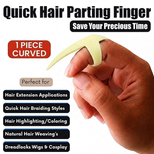 Outil professionnel de séparation des mèches pour extensions capillaires – Séparateur de doigts facile pour la coiffure et l'application - Product Image 2