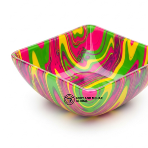 Tazón Decorativo Multicolor para Servir – Tazón Moderno y Artístico para Frutas y Ensaladas, para Mesa de Comedor, Cocina y Hogar Contemporáneo - Product Image 2