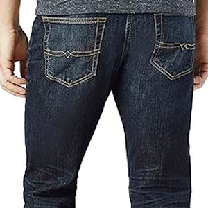 กางเกงยีนส์ทรงตรงผู้ชายสไตล์คลาสสิก ลำลอง สตรีทแฟชั่น ทรงเข้ารูป สีฟ้าฟอก ซัมเมอร์/วินเทอร์ ระบายอากาศได้ดี ดีไซน์เรโทร - Product Image 5