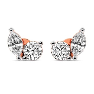 Pendientes de Diamantes de Laboratorio con Corte Princesa, Doble Brillo, 100% Naturales, en Oro de 14k/18k/20k, Elegantes y de Lujo, Marca Gema Creative - Product Image 5