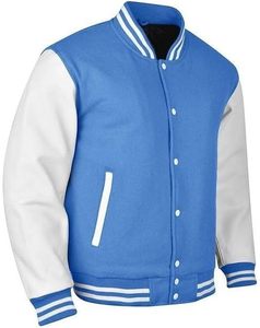 Custom Leather Sleeves and Wool Body Varsity <b>Jacket</b> for Men's <b>Baseball</b> <b>Bomber</b> <b>Jacket</b> Best Quality with Low MOQ - Product Image 3
