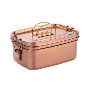 Contenedor de almuerzo de acero inoxidable, a prueba de fugas, caja de almacenamiento de alimentos, para cocina, viajes, preparación de comidas, bento, tiffin, regalo, reutilizable, premium, duradero. - Product Image 6