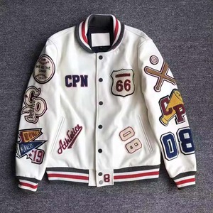 Vintage High Street Style <b>Men's</b> <b>Wool</b> Letterman Jacket Custom Logo Crop Varsity <b>Coat</b> Plus Size For <b>Winter</b> School <b>Men</b> Jacket - Product Image 3