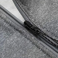 Ensemble de survêtement athlétique décontracté pour homme en polyester écologique, gris et bordeaux, avec blocs de couleur et fermeture éclair intégrale