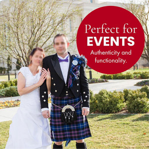 Prince Charlie <b>Jacket</b> & Vest, Formal Scottish Kilt <b>Jacket</b> for Men, with Elegant Vest & Stylish <b>Silver</b> Button Accents - Product Image 2