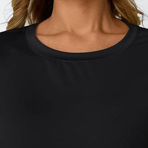 T-shirts pour femmes Relaxed Vibe en gros, 100% coton, col rond oversize, streetwear d'été - Product Image 5