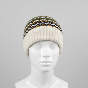 Bonnet unisexe en acrylique et laine, personnalisable OEM, chaud, tricoté, pour l'hiver, soldes automne-hiver, prix de gros abordable, jacquard OEM - Product Image 6