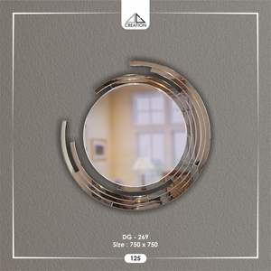Fabriqué avec du verre miroir de haute qualité assurant un reflet clair et net et une durabilité longue durée. Décoration murale artistique. - Product Image 4