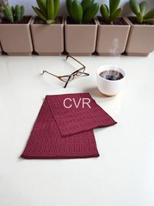 COTTON VOGUE <b>RUGS</b> Red Rectangle Cotton Woven Yoga Mat Printed Pattern Non-Slip Handwoven Backing <b>BOHO</b> ORGANIC Style 5MM Thick - Product Image 2