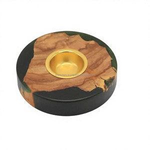 Majestic Aura Wooden <b>Oud</b> Resin Incense Burner Handmade Premium <b>Bakhoor</b> Burner for Ramadan Mubarak and Home Decor Accent - Product Image 1