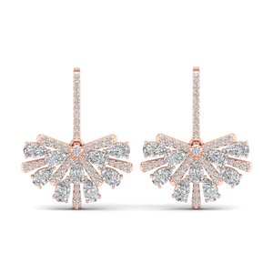ผู้ผลิต REYES ต่างหูแบบห่วงประดับเพชรโมอิสซาไนต์ ทอง 14K 18K ราคาขายส่ง เครื่องประดับผู้หญิง งานแต่งงาน เครื่องประดับชั้นดีสำหรับเธอ - Product Image 2
