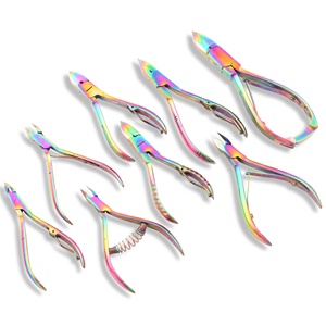 Pinces pointues couleur arc-en-ciel coupe-ongles pour ongles incarnés épais accessoires de beauté sur mesure - Product Image 4