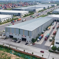 Centre de distribution logistique de grande envergure de 1000 mètres carrés, structure en acier industrielle, bâtiment d'entrepôt, design moderne et personnalisé