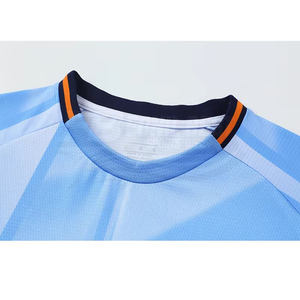 Camiseta de Fútbol Personalizada Unisex para Adultos, Sin Mangas, Antibacteriana, con Estampado Digital, Tejido de Malla a Rayas, 100% Poliéster - Product Image 2