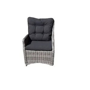 Un SET A forma di U con braccioli di spessore giardino PATIO divano mobili/PE vimini ANTI UV/cuscino impermeabile di alta qualità