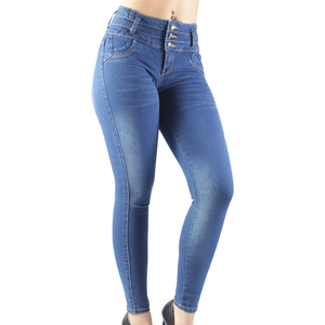 Jean en denim taille mi-haute, respirant, décontracté, coupe ample, polyvalent et tendance pour l'hiver - Product Image 6