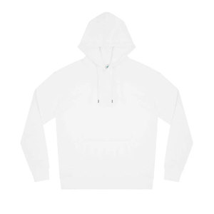 Sudadera Unisex Blanca 100% Algodón Felpa, Holgada, Informal, con Capucha, Bolsillo Frontal, Color Sólido, Transpirable, para Invierno - Product Image 1