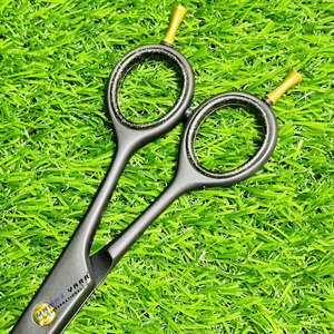 Ciseaux de coiffure professionnels en acier inoxydable noir, ciseaux de coiffure ultra-affûtés, ciseaux de coupe de précision - Product Image 6