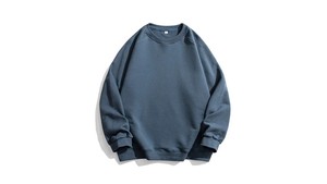 Sudadera de Cuello Redondo para Mujer, 100% Algodón, Tejido de Punto, Color Sólido, Otoño, Corte Regular, Manga Larga, Anti-Pilling, Bordado Frontal - Product Image 5
