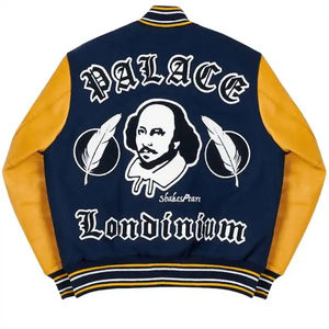 Veste bomber en cuir sur mesure de haute qualité OEM avec broderie chenille, style vintage, pour hommes, idéale pour les équipes de baseball et les universitaires. - Product Image 6