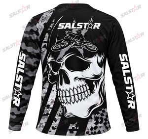 Camiseta de Motocross Personalizada de Manga Larga con Sublimación para Carreras MX y Off-Road – Fabricante de Ropa Deportiva OEM/ODM - Product Image 2