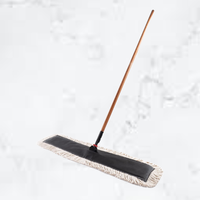 Tête de balai serpillère plate KSR à franges coupées en coton, écologique, robuste, industrielle, auto-essoreuse, réutilisable, pour usage commercial et domestique