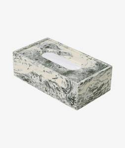 Porte-mouchoirs en résine contemporain, organisateur décoratif haut de gamme pour la maison et la décoration intérieure, qualité export - Product Image 1