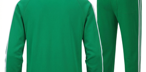 Men's Green Tracksuit Full Zip Hooded Sweatshirt And Pants Set Casual Autumn Wear Breathable Polyester Solid Color Regular Fit - Product Image 6