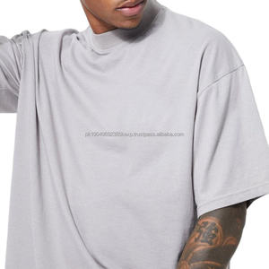 Camiseta de hombre de algodón con diseño personalizado, estilo streetwear, oversize, cuello redondo acanalado, corte holgado, peso pesado 300 g/m², Colección 2026 - Product Image 6