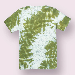 T-shirt en coton surdimensionné à manches courtes pour homme, vert et blanc, style décontracté, col rond, avec logo sur le devant, T-shirt surdimensionné - Product Image 5